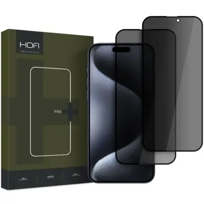 HOFI [2-Pack] iPhone 16 Pro Max/17 Pro Max Härdat Glas Skärmskydd Privacy