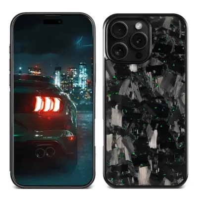 iPhone 16 Pro Max Mobilskal MagSafe Aramid Fiber Large Texture - Blå