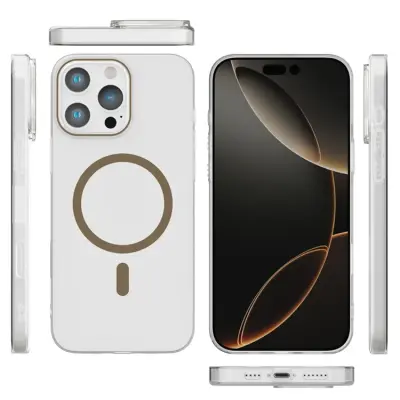 iPhone 16 Pro Max Mobilskal MagSafe Compatible Protective - Guld (Ökenguld)