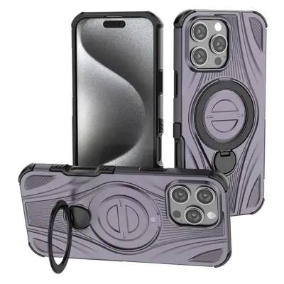 iPhone 16 Pro Max Mobilskal MagSafe Magnetic Kickstand - Lila