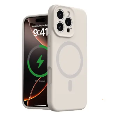 iPhone 16 Pro Max Mobilskal MagSafe Precise Cutouts - Antikvit