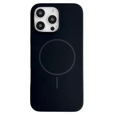 iPhone 16 Pro Max Mobilskal MagSafe Silikon - Svart