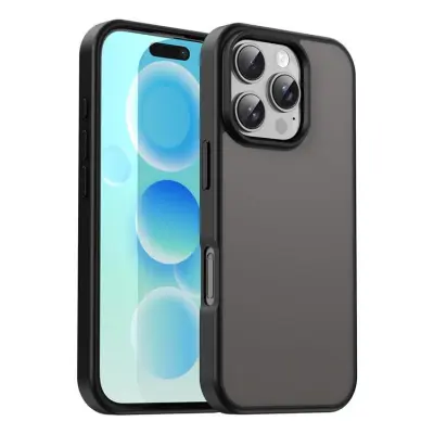 iPhone 16 Pro Max Mobilskal Skin Touch Matte (Svart)