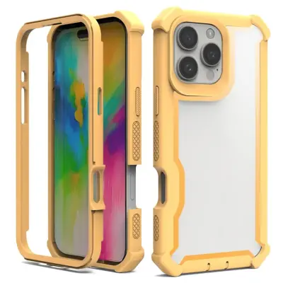 iPhone 16 Pro Max Mobilskal TPU + PC Shockproof - Guld