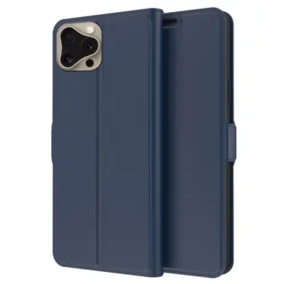 iPhone 16 Pro Max Plånboksfodral Shockproof - Blå (Blå)