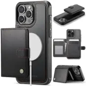 JEEHOOD J09 iPhone 16 Pro Max Skal med RFID Skydd - Svart