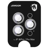 Joyroom iPhone 16 Pro/16 Pro Max Härdat Glas Kameralinsskydd - Silver