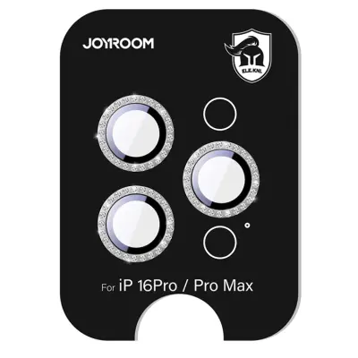 Joyroom iPhone 16 Pro/16 Pro Max Härdat Glas Kameralinsskydd - Silver