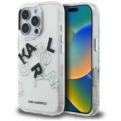 Karl Lagerfeld iPhone 16 Pro Max Mobilskal IML Sketched Graphic