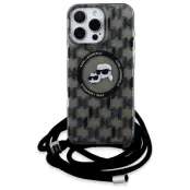 Karl Lagerfeld iPhone 16 Pro Max Mobilskal MagSafe Crossbody Karl&Choupette