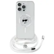Karl Lagerfeld iPhone 16 Pro Max Mobilskal MagSafe IML Choupette Head&Cord