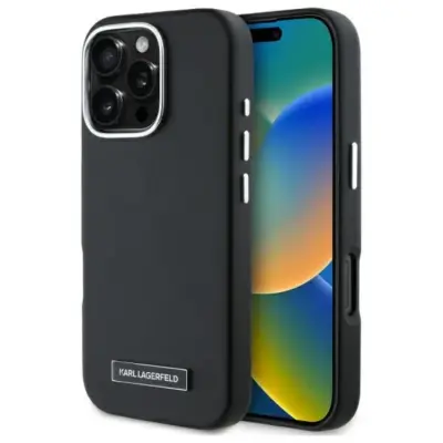 Karl Lagerfeld iPhone 16 Pro Max Mobilskal MagSafe Metal Plate