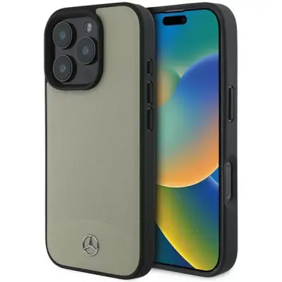 Mercedes iPhone 16 Pro Max Mobilskal MagSafe Textured Plain Läder