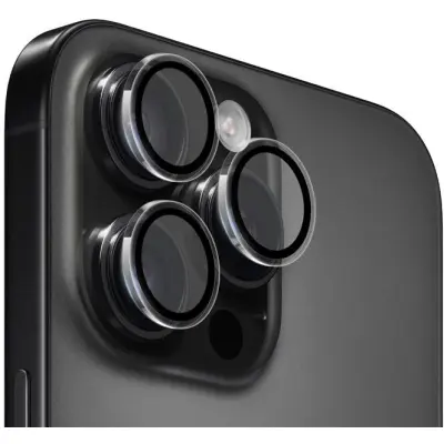 Mobile Origin Easy Lens Guards (iPhone 16 Pro/16 Pro Max) - Svart
