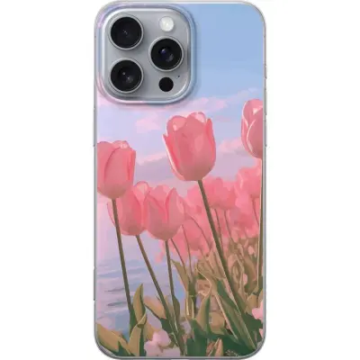 Mobilskal till Apple iPhone 16 Pro Max med Rosa Tulpaner