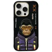 Nimmy iPhone 16 Pro Max Mobilskal Cool&Cute 2.0 Monkey - Svart