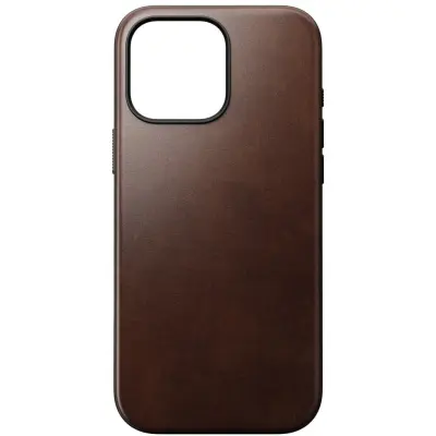 Nomad Modern Horween Leather Case (iPhone 16 Pro Max) - Brun