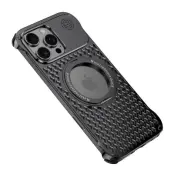 R-JUST RJ64 Mobilskal till iPhone 16 Pro Max Aluminium Svart Cooling