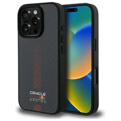 Red Bull iPhone 16 Pro Max Mobilskal MagSafe Carbon Fiber Power Bar