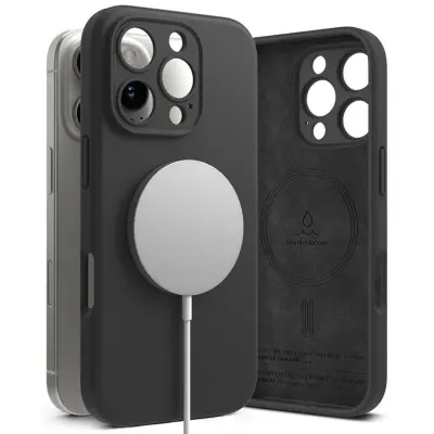 Ringke iPhone 16 Pro Max Mobilskal Magsafe Silikon Magnetic - Svart