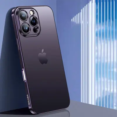 SULADA iPhone 16 Pro Max Mobilskal Electroplaterad AG Matt TPU Lila