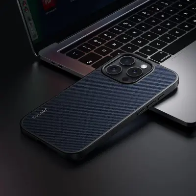 SULADA iPhone 16 Pro Max Skal MagSafe PU+TPU Blå