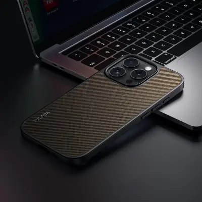 SULADA iPhone 16 Pro Max Mobilskal MagSafe PU+TPU - Brun