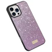 SULADA Mobilskal till iPhone 16 Pro Max PU Läder + PC + TPU Glittrig Lila
