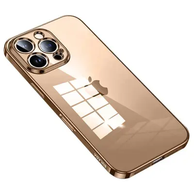 SULADA iPhone 16 Pro Max Mobilskal Ultra-Tunn TPU Klart - Guld