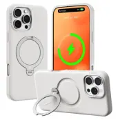 Torras iPhone 16 Pro Max Mobilskal Magsafe Ostand Q Pro - Ivory