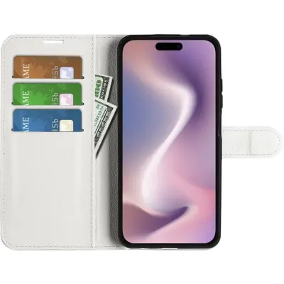 Trolsk Plånboksfodral (iPhone 16 Pro Max) - Vit