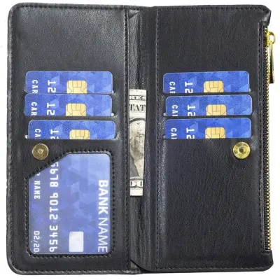 Trolsk Fashionable Wallet (iPhone 16 Pro Max) - Svart