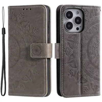 Trolsk Mandala Wallet with Strap (iPhone 16 Pro Max) - Blå