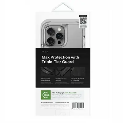 UNIQ iPhone 16 Pro Max Mobilskal MagSafe Combat - Grå/sten grå