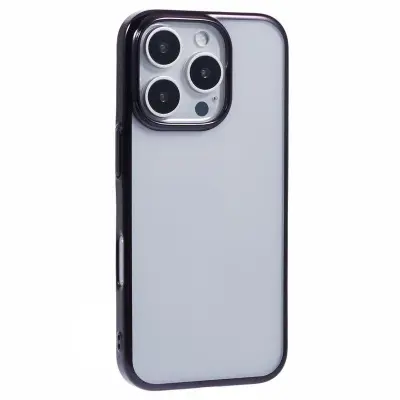 X-LEVEL iPhone 16 Pro Max Mobilskal Clear PC Back Svart