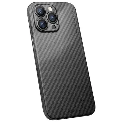 X-LEVEL iPhone 16 Pro Max Mobilskal Slim Carbon Fiber Svart
