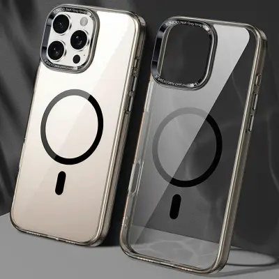 XUNDD iPhone 16 Pro Max Mobilskal MagSafe TPU + Akryl Svart
