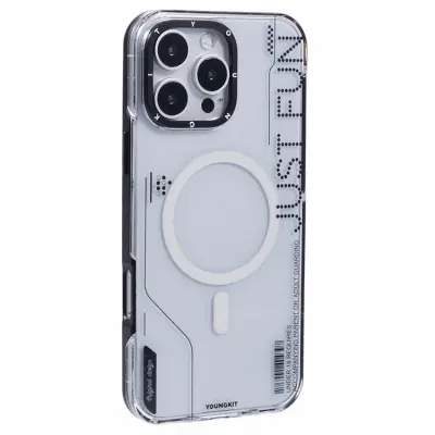 Youngkit iPhone 16 Pro Max Mobilskal Magafe Detachable 2-in-1 (Svart)