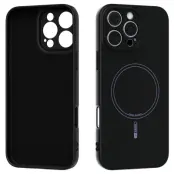 ABEEL Mobilskal till iPhone 16 Pro MagSafe Liquid Silicone Svart