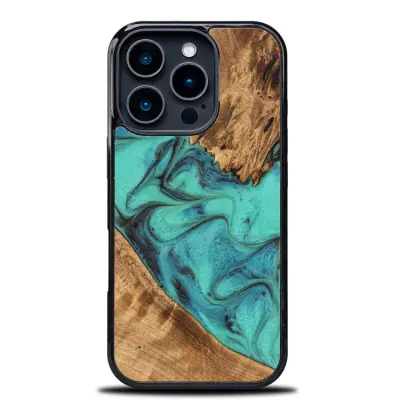 Bewood iPhone 16 Pro Mobilskal Unique Turquoise