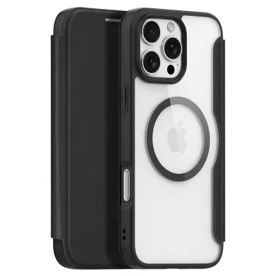 DUX DUCIS Skin X Pro iPhone 16 Pro Fodral KonstLäder - Svart