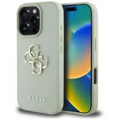 Guess Grained 4G Logo Case (iPhone 16 Pro) - Rosa