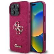 Guess Mobilskal till iPhone 16 Pro MagSafe Glitter Script 4G - Lila