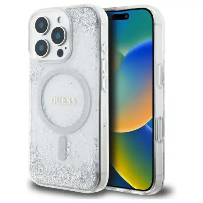 Guess iPhone 16 Pro Mobilskal MagSafe Resin Gradient Glitter
