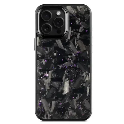 iPhone 16 Pro Mobilskal Aramid Fiber med metallbåge - Lila