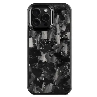 iPhone 16 Pro Mobilskal Aramid Fiber med metallbåge - Silver