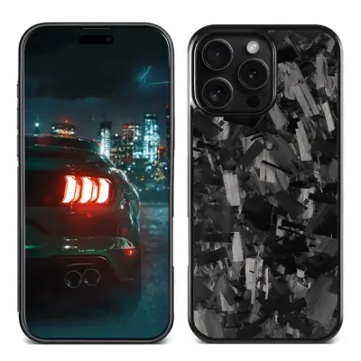 iPhone 16 Pro Mobilskal MagSafe Aramid Fiber Large Texture - Svart