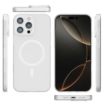 iPhone 16 Pro Mobilskal MagSafe Compatible Protective - Vit (Vit)