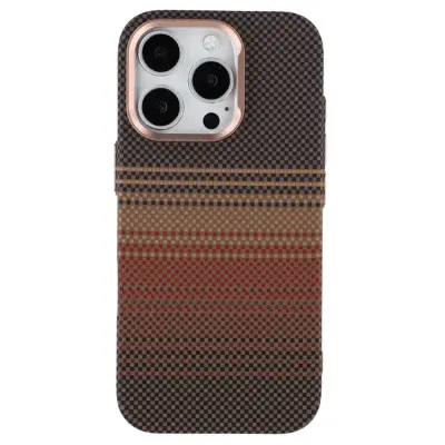 iPhone 16 Pro Mobilskal Magsafe Kevlar Aramid Fiber - Guld