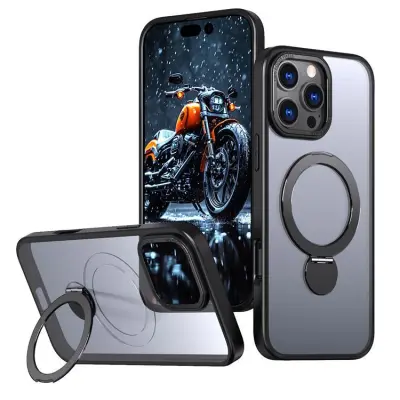 iPhone 16 Pro Mobilskal MagSafe Rotating Kickstand (Svart)